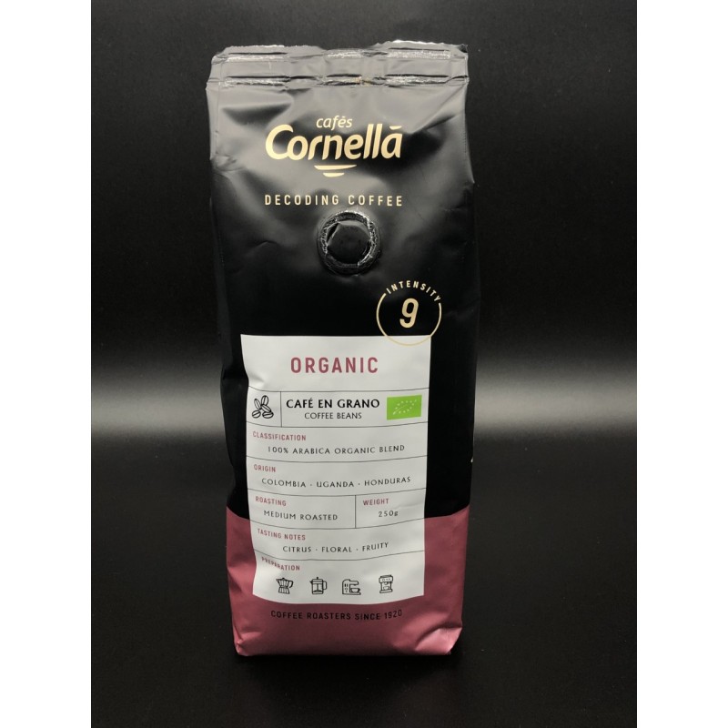 Cafe natural organico arabica 100 en grano
